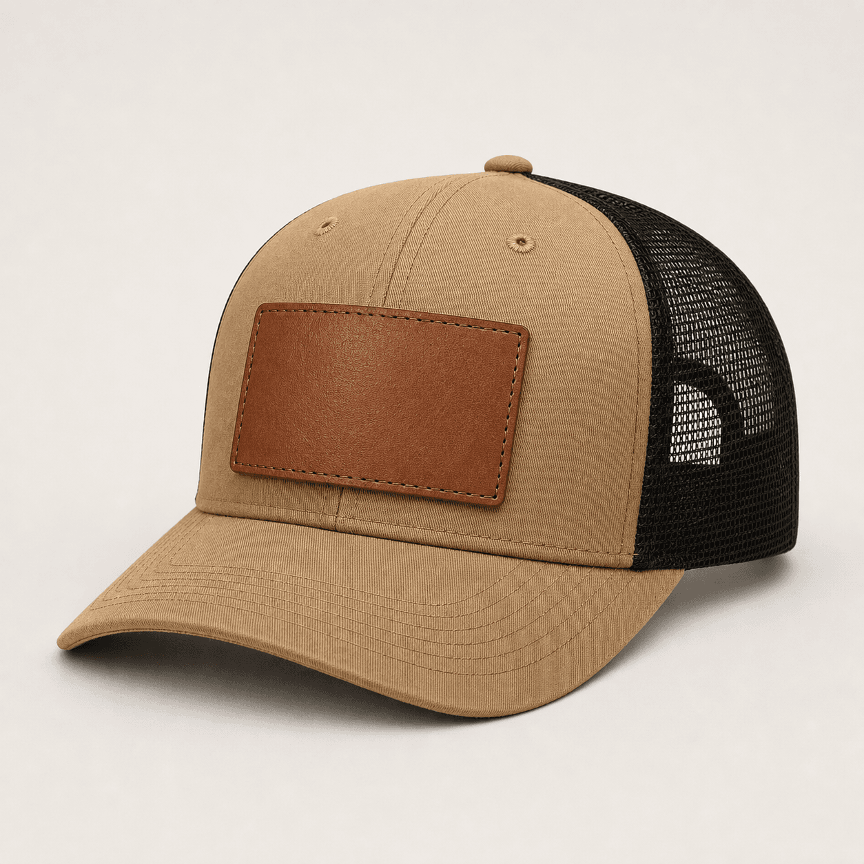 112 Trucker blank in Khaki / Black